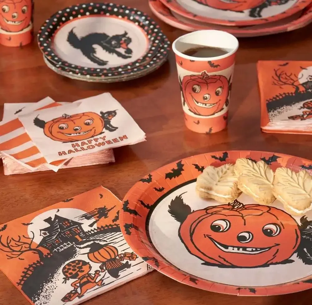 Vintage Halloween Trick or Treat Paper Napkins